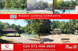 Rippon Landing Community, Rippon Landing Woodbridge Virginia, Rippon Lodge VRE by Claudia S Nelson 571-446-0002